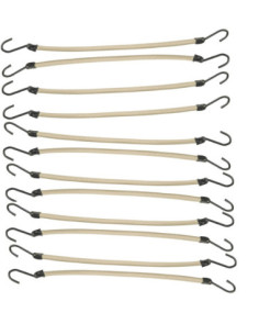 Hårsnoddar, med krok, beige...