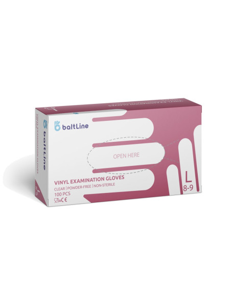 Vinylex-handskar | Vinyl | Puderfria (Stor, 8-9) 100 st.