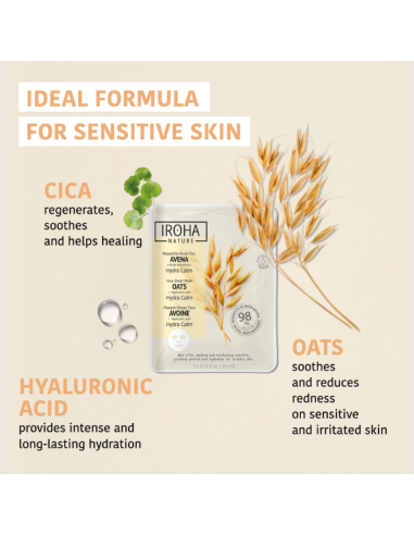 IROHA NATURE Ansiktsmask Hydra Calm...