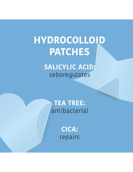 IROHA NATURE ACNE PRONE FUN Plåster med salicylsyra för behandling och förebyggande av akne 15 st/förpackning.