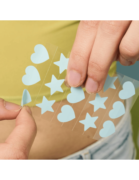 IROHA NATURE ACNE PRONE FUN Plåster med salicylsyra för behandling och förebyggande av akne 15 st/förpackning.