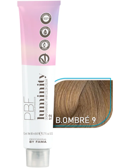 Professional By Fama Luminity Blond Ombre 9 tonande hårfärg, mycket ljusblond, 80 ml