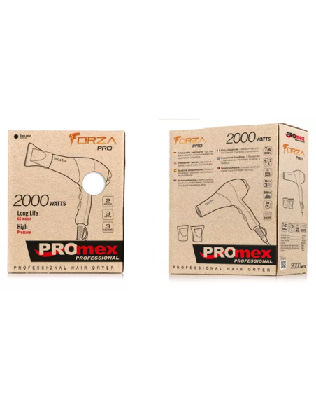 PROMEX Professionell hårtork FORZA-PRO, 2000W