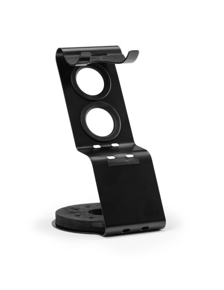 Hårtork och munstyckeshållare-stativ, svart