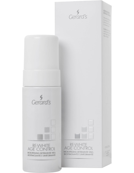 RE-WHITE AGE CONTROL Mikropeelingskum för ansiktsrengöring, biostimulerande 160 ml