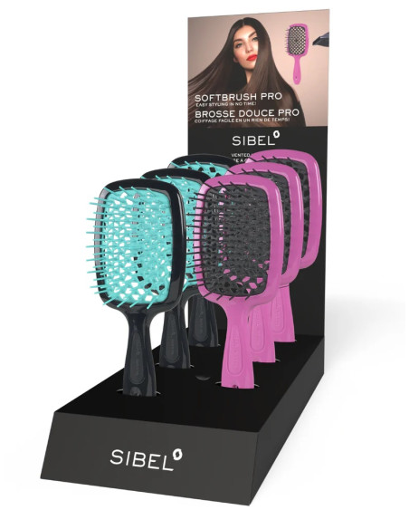 SOFTBRUSH-borste, bikakeformad ventilerad bas för hårfönning - styling 1 st