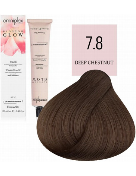 Tonējošā matu krāsa Omniplex Blossom Glow 7.8 100ml