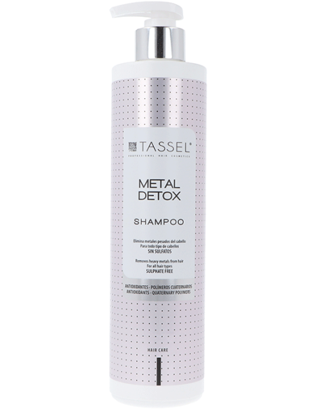 TASSEL METAL DETOX Schampo för att ta bort metall från håret efter kemisk behandling 500 ml
