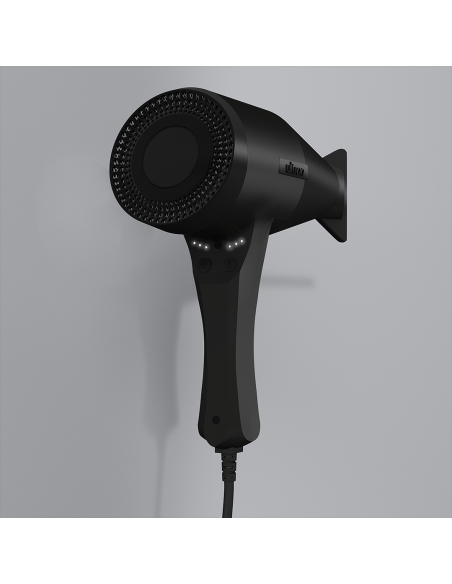 Notus Deluxe hårtork, kraftfull borstlös motor, 5 hastigheter, 2000 W, 470 g