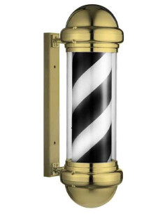 Barberstångsskylt, guld,...