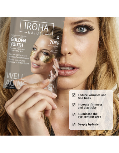 IROHA NATURE Patches - mask med 24K...