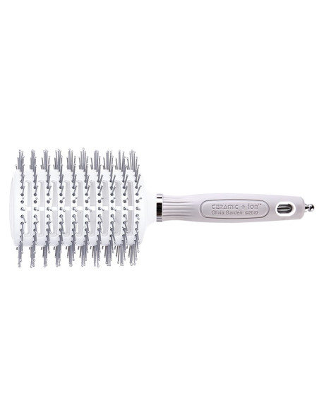 OLIVIA GARDEN Tunnelborste TURBO VENT PRO, med joner, nylonborst, keramik, antistatisk, L