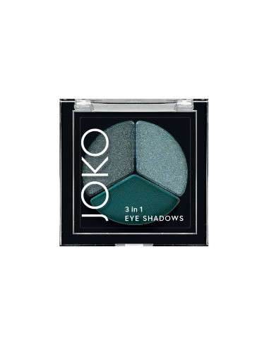 Ögonskuggstrio JOKO 3in1 02 Emerald...