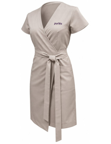 Purlés beige arbetsrock med...