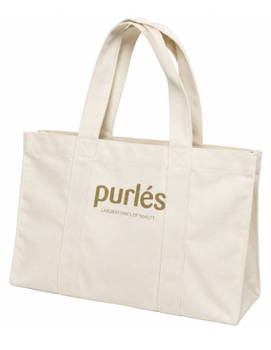 Purlés strandväska med Purlés-logotyp