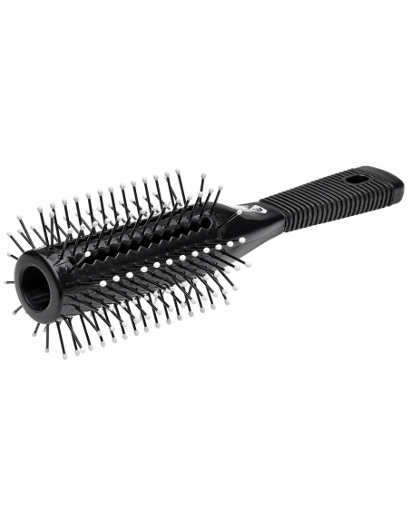 Efalock VENT PRO 360° ventilerad rundborste — svart, 70 mm, med avrundade borstspetsar