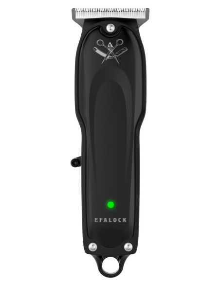 Efalock CLASSIC STYLE konturtrimmer — svart, med ZERO-skär för klipplängd 0,0–0,3 mm