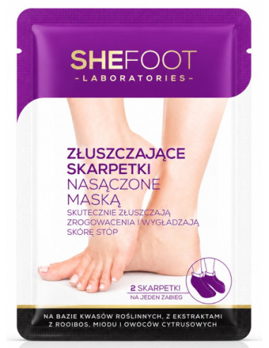 SheFoot exfolierande fotmask mot...