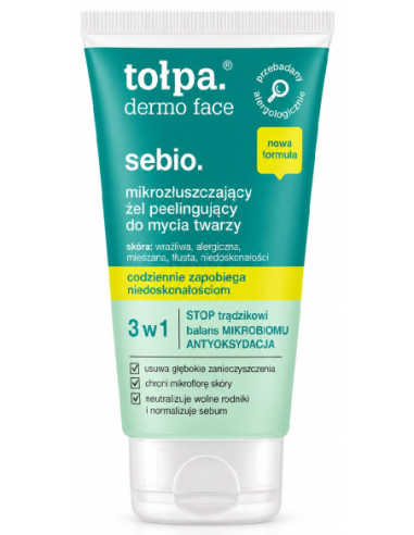 tołpa. SEBIO utjämnande gelskrubb för...