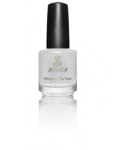 JESSICA Nail Polish CNC-601 Silver Hologram Topcoat 14.8ml