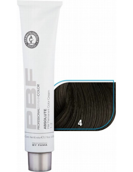 PBFcolor 4 medium chestnut, matu krāsa 80ml