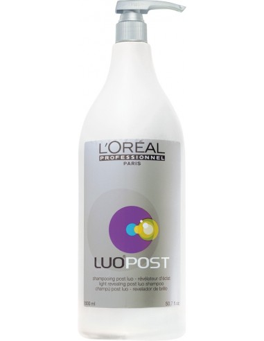 LUO POST Mirdzumu piešķirošs šampūns lietošanai pēc matu krāsošanas ar LUOCOLOR
krāsām. L'Oreal Professionnel Luocolor Shampoo 1