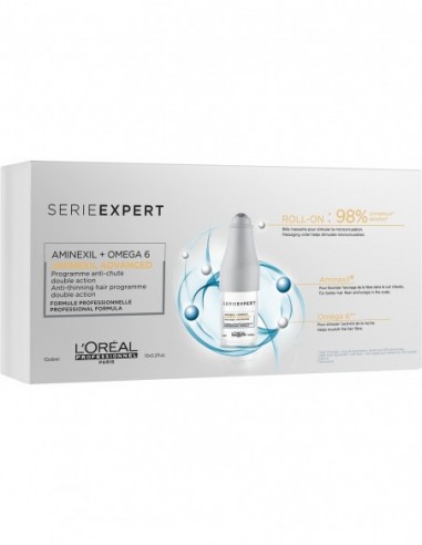 Concentrate of intense action to prevent hair loss L'Oreal Professionnel Serie Expert AMINEXIL roll-on ampulas 10x6ml