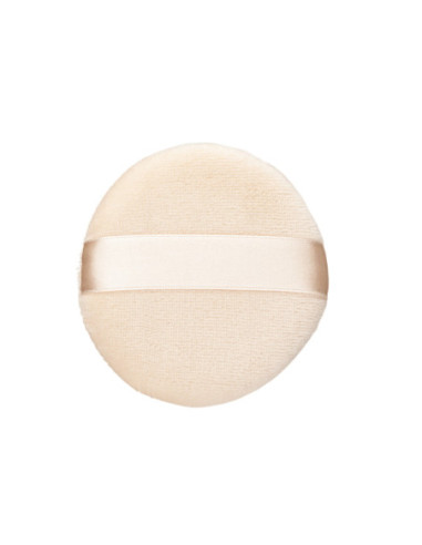 Powder box, velor round, 85mm, beige, 1 pc.