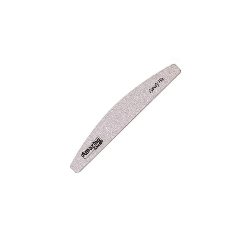 Nail file, 150/150, black center Halfmoon Speedy Zebra, 1 pc.