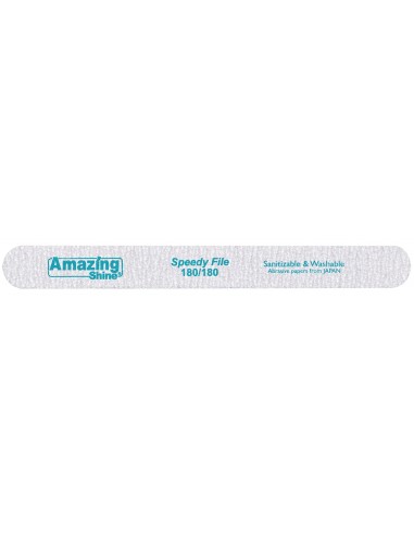 Nail file, 7'', 180/180, Speedy Zebra green center, 1pc.