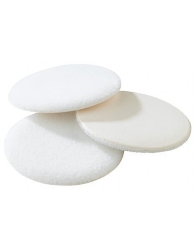 Round powder box, 35mm, velor, disk, 3 pcs / pack