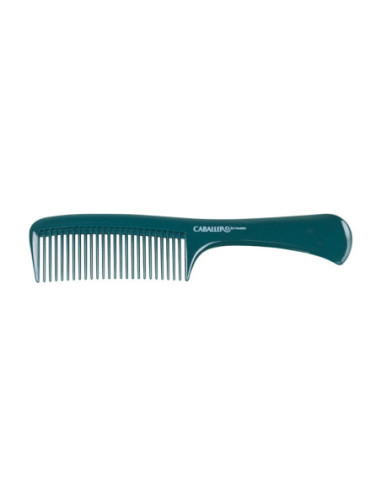 Large comb CABALLERO with handle, with rough teeth, plastic.