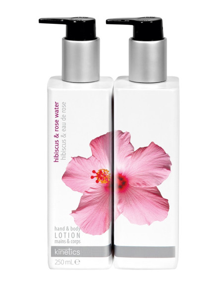 Parfymerad hand- och kroppslotion HIBISKUS & ROSENVATTEN 250ml
