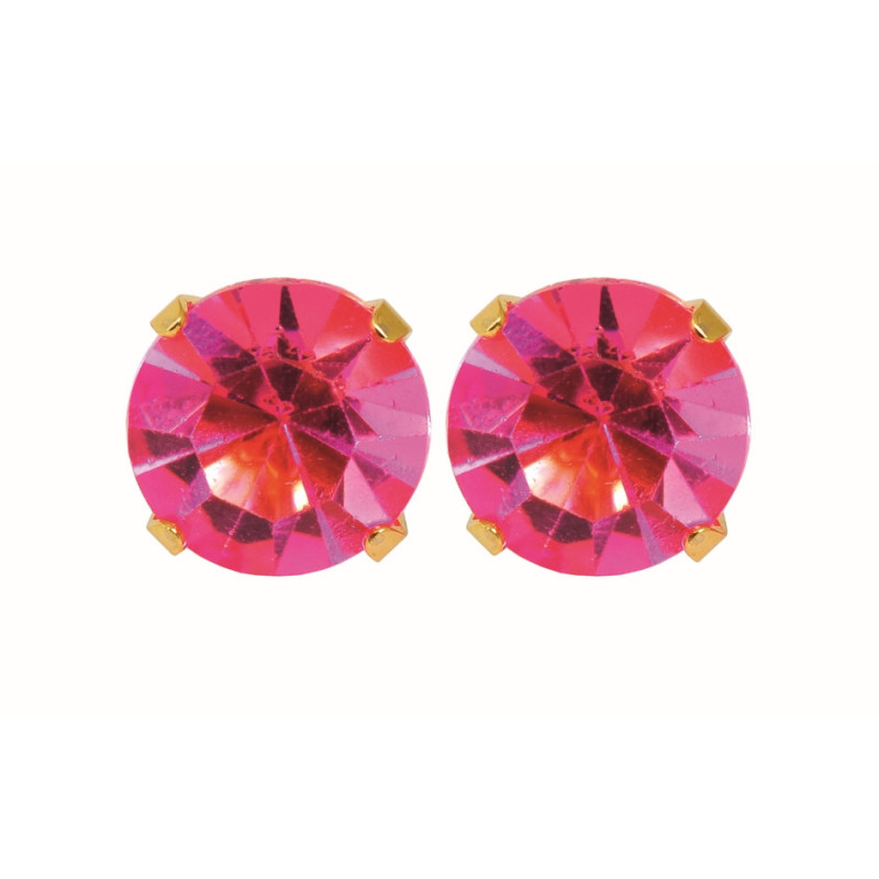 Fashion Sense Auskariņi G/P 8MM ROSE ZIRCON TIF pāris