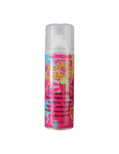 Hair color spray, silver sparkle, 125ml