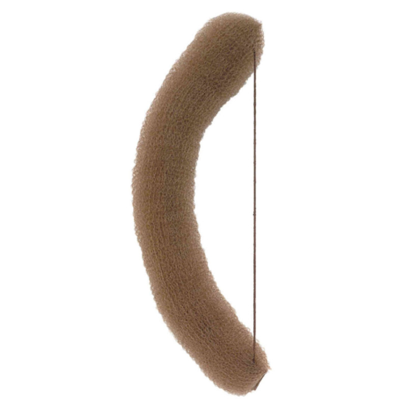 Hårknut, rulle med resår, brun, 23...