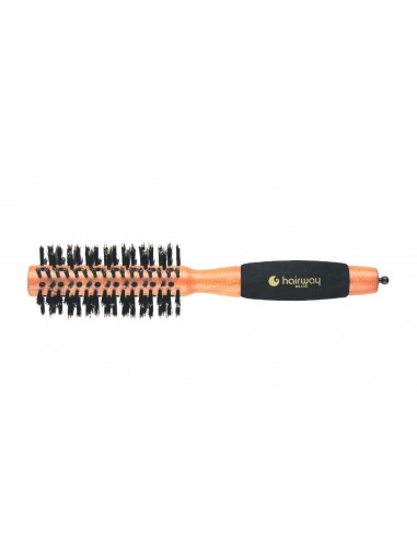 Round Brushing brush AERO with wild boar bristles, wood, Ø 22/55 mm, With 12 rows