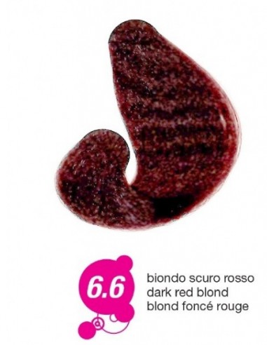 LIBERA E BELLA hair color 6.6, light red blond 50ml+50ml+15ml+3ml+3ml