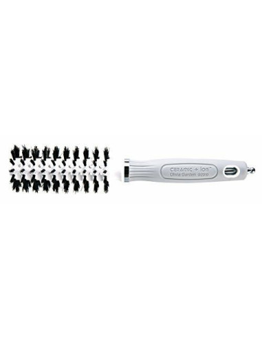 Thermal brush OLIVIA GARDEN TURBO VENT 100% BOAR, wild boar bristles, ceramic, with ion,  antistatic, Ø22 mm