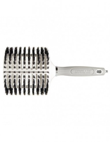 Thermal brush OLIVIA GARDEN TURBO VENT 100% BOAR, wild boar bristles, ceramic, with ion,  antistatic, Ø80 mm