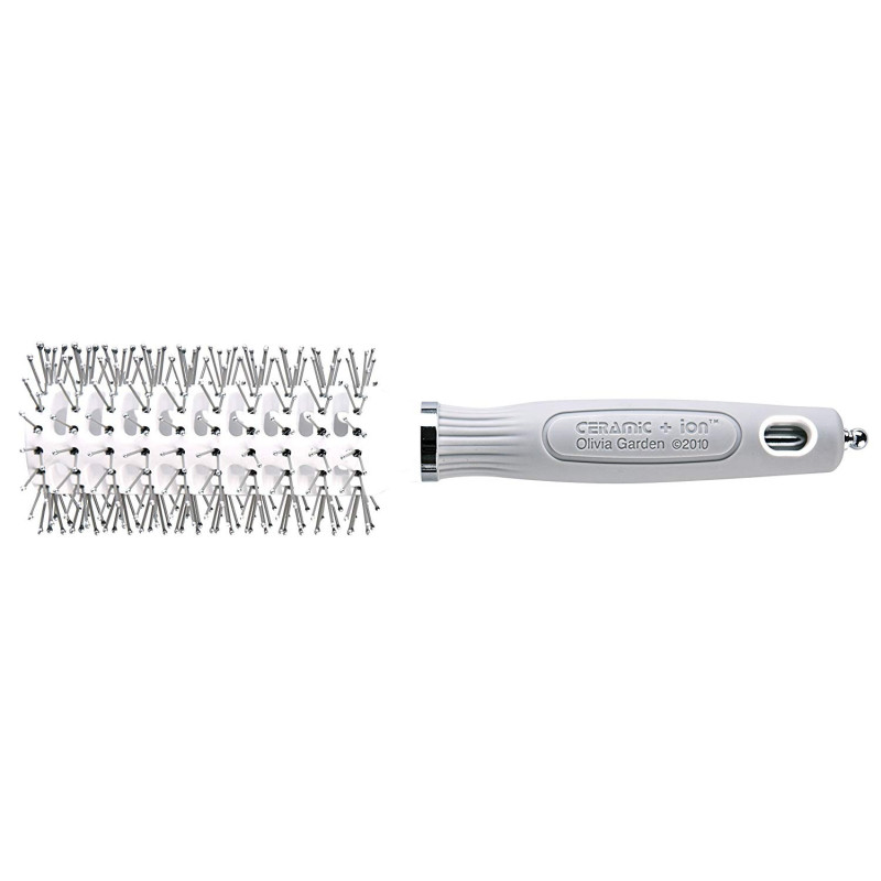 Tunnel brush OLIVIA GARDEN TURBO VENT PRO, nylon bristles, ceramic, with ion,  antistatic,  Ø 32mm