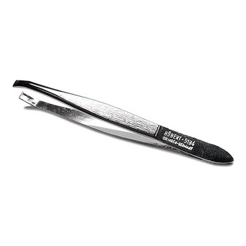 Tweezers, beveled, curwed, Solingen steel