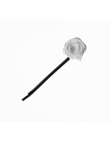 Hårspännen, släta, svarta med vit...