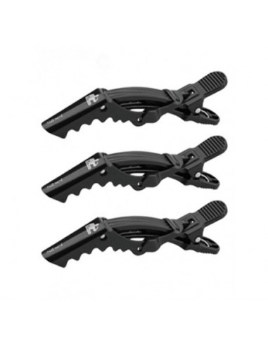 Clips for splitting and pinning hair, plastic, with teeth, 13cm, 6pcs. / pack.