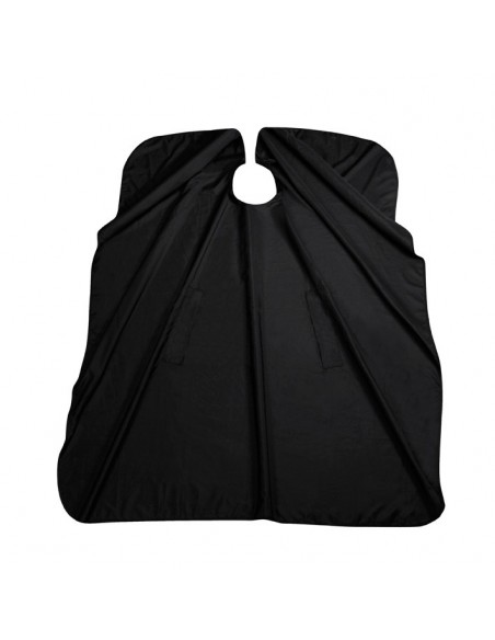 Cape Daily, med hakknäppning, svart, polyester, 128x150cm