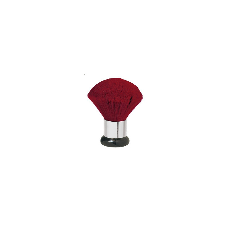 Neck brush, bright red, goat bristle, Jumbo