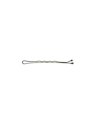 Hårspännen, vågiga, 5 cm, bruna, 24 st.