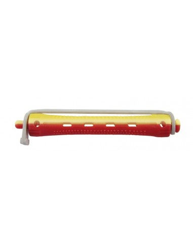 Hair curlers,short,70mm,(12 pieces),red/yellow,1 set/12 pieces.