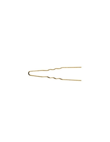 Hårnålar, vågiga, 65x1,20mm, guld 50 st