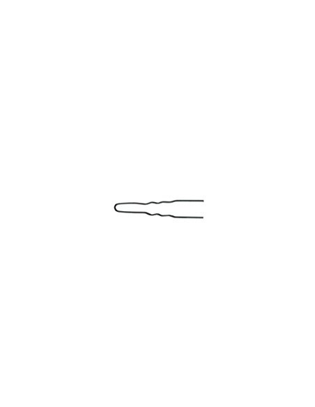 Hårnålar, vågiga, 45x1,20mm, svarta, 50 st.